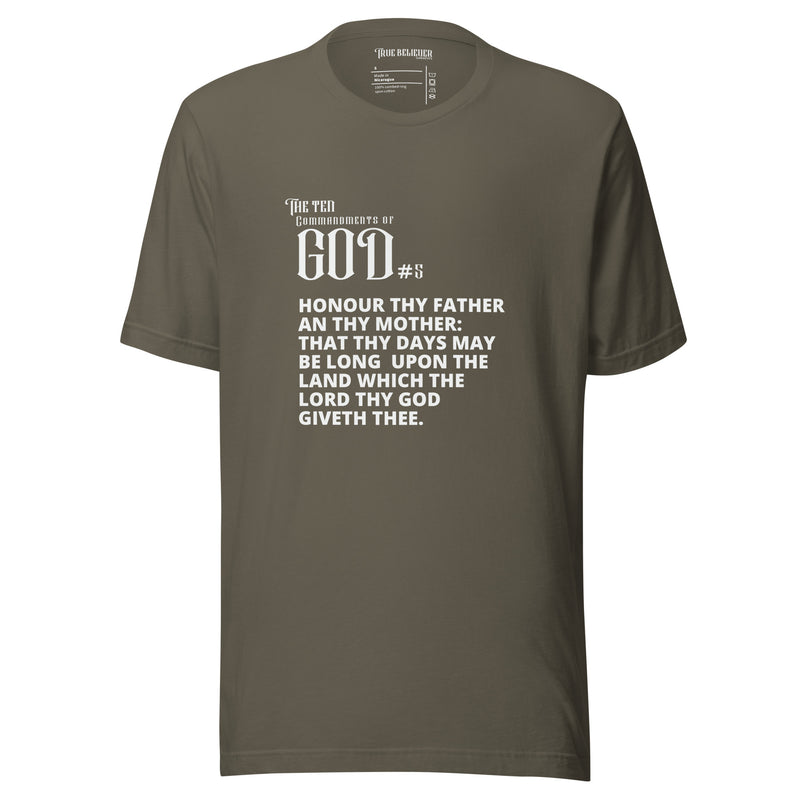 COMMANDMENT 5 MEN'S TEN COMMANDMENT TEES