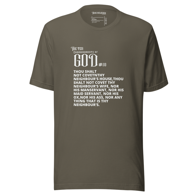 COMMANDMENT 10 MEN'S TEN COMMANDMENT TEES