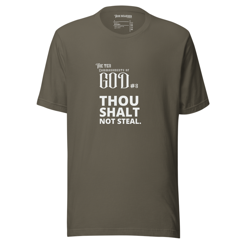 COMMANDMENT 8 MEN'S TEN COMMANDMENT TEES