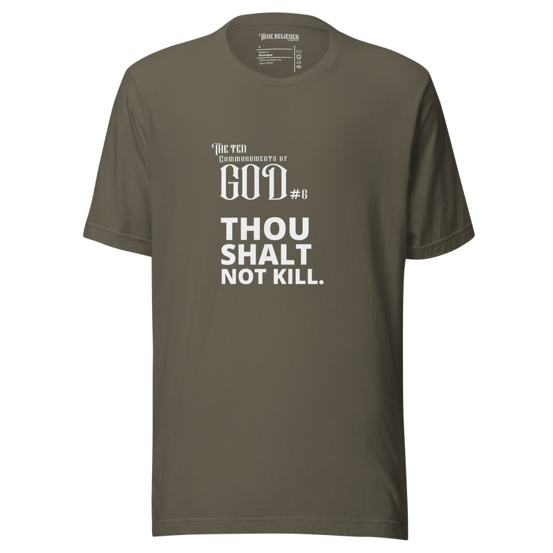 COMMANDMENT 6 MEN'S TEN COMMANDMENT TEES