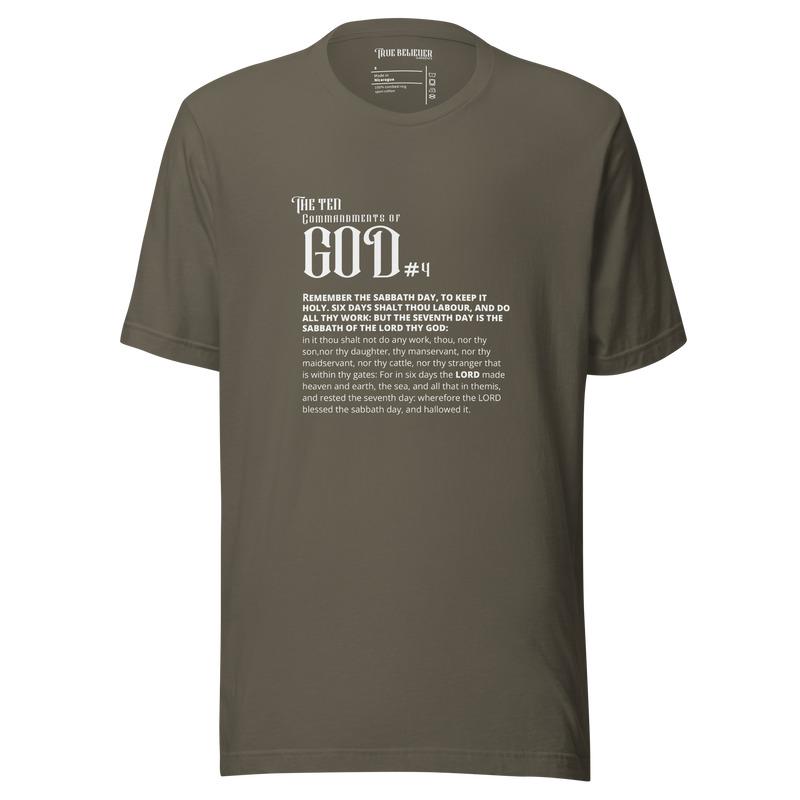 COMMANDMENT 4 MEN'S TEN COMMANDMENT TEES