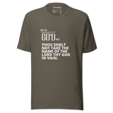 COMMANDMENT 3 MEN'S TEN COMMANDMENT TEES