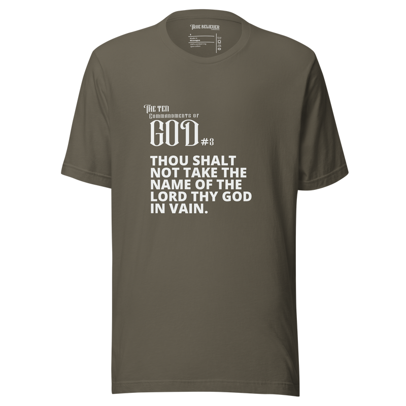 COMMANDMENT 3 MEN'S TEN COMMANDMENT TEES