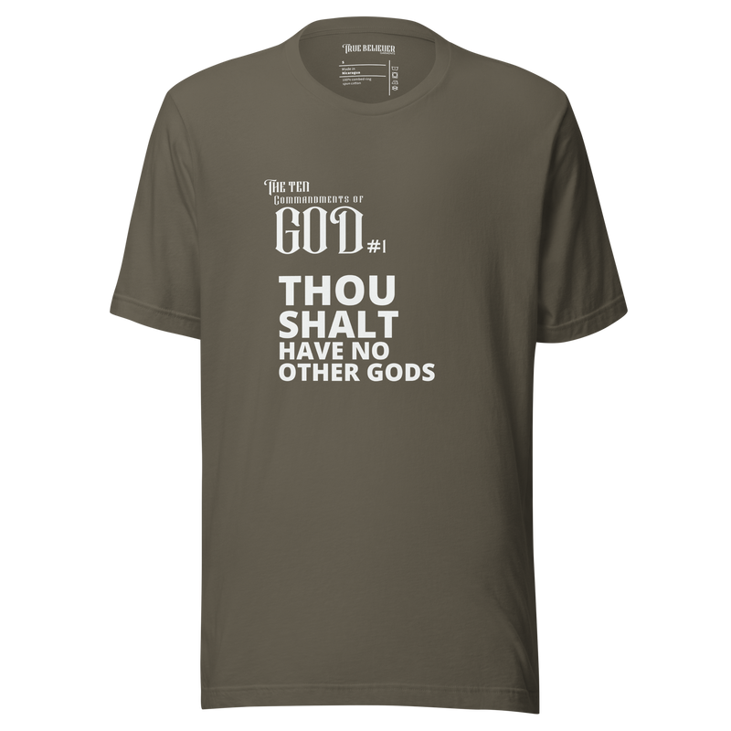 COMMANDMENT 1 MEN'S TEN COMMANDMENT TEES