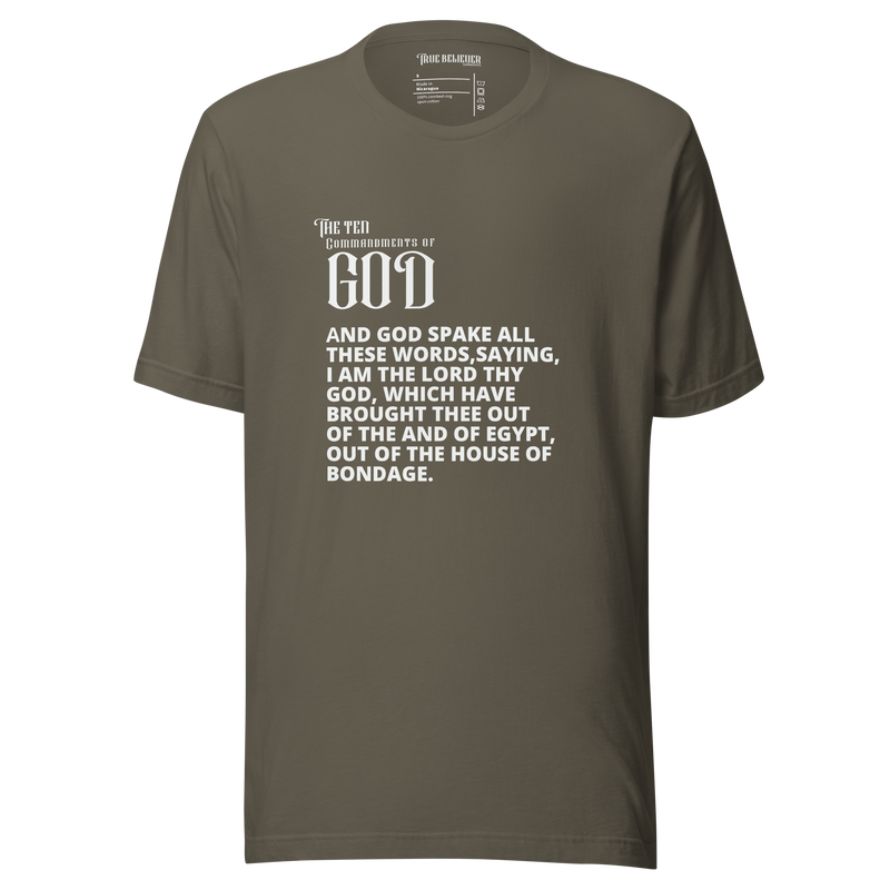 THE CHARGE MEN'S TEN COMMANDMENT TEES