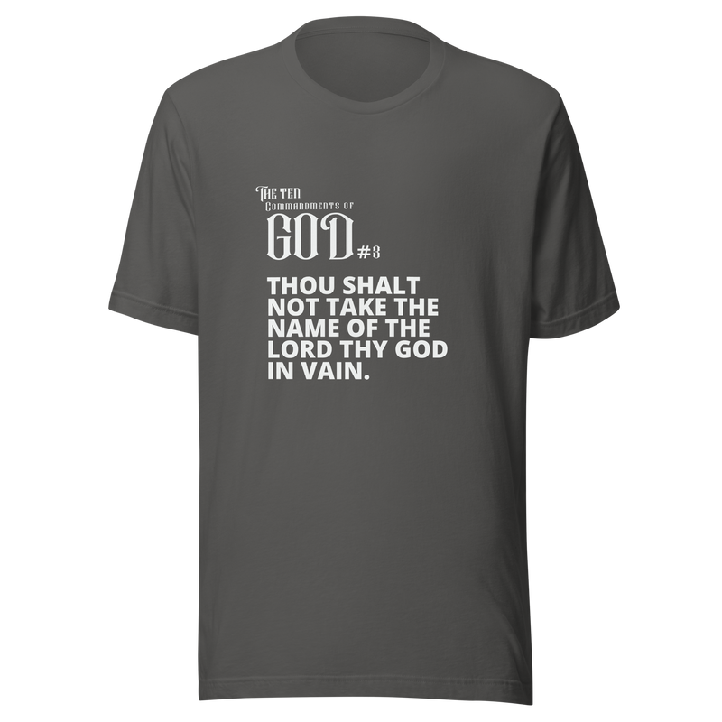 COMMANDMENT 3 WOMEN'S TEN COMMANDMENT TEES