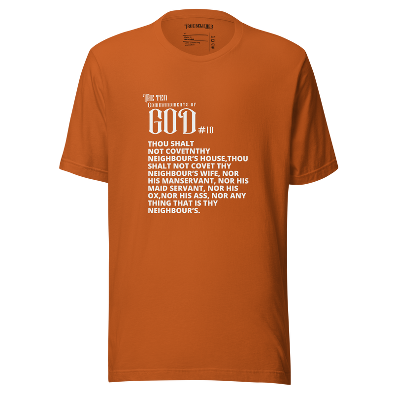 COMMANDMENT 10 WOMEN'S TEN COMMANDMENT TEES