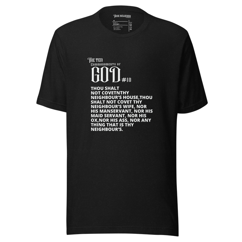 COMMANDMENT 10 MEN'S TEN COMMANDMENT TEES