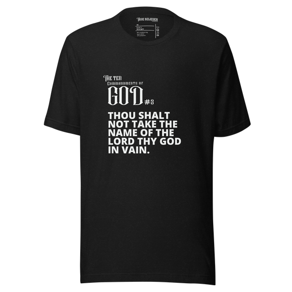 COMMANDMENT 3 MEN'S TEN COMMANDMENT TEES