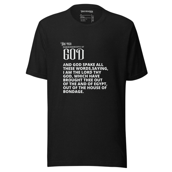 THE CHARGE MEN'S TEN COMMANDMENT TEES