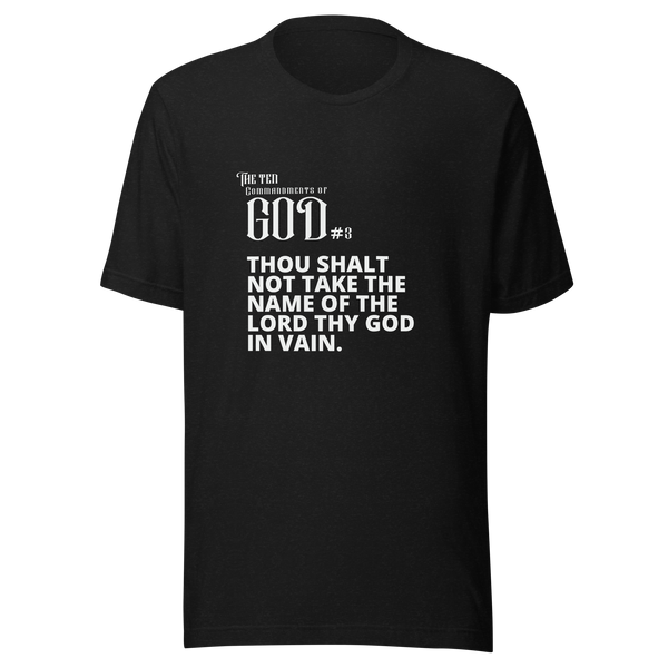 COMMANDMENT 3 WOMEN'S TEN COMMANDMENT TEES