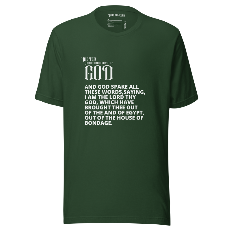 THE CHARGE MEN'S TEN COMMANDMENT TEES