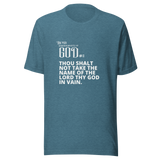 COMMANDMENT 3 WOMEN'S TEN COMMANDMENT TEES