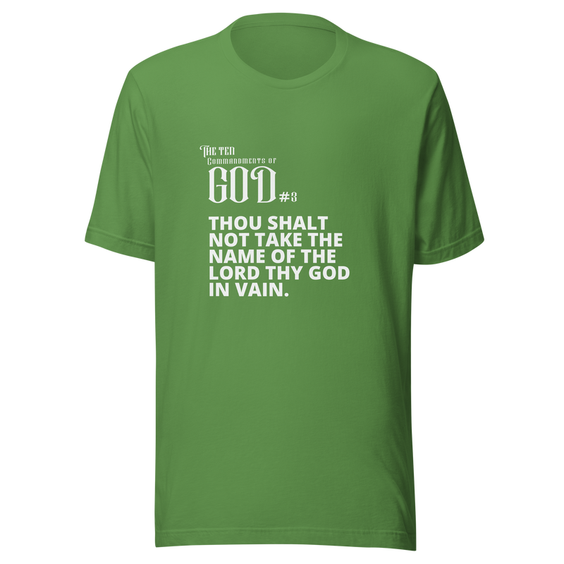 COMMANDMENT 3 WOMEN'S TEN COMMANDMENT TEES