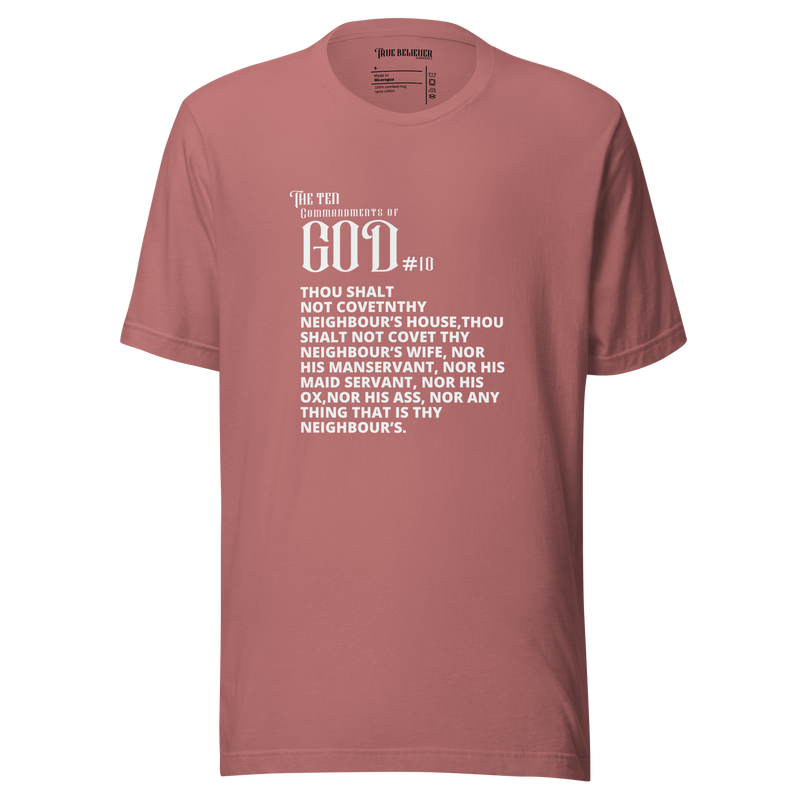 COMMANDMENT 10 WOMEN'S TEN COMMANDMENT TEES