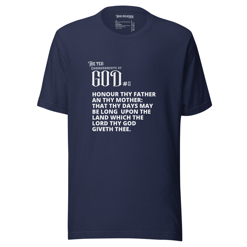 COMMANDMENT 5 MEN'S TEN COMMANDMENT TEES