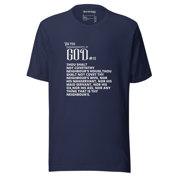 COMMANDMENT 10 MEN'S TEN COMMANDMENT TEES