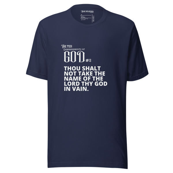 COMMANDMENT 3 MEN'S TEN COMMANDMENT TEES