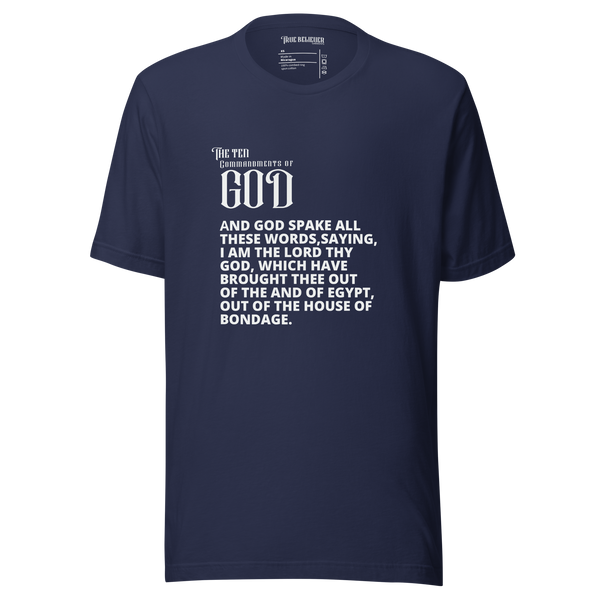 THE CHARGE MEN'S TEN COMMANDMENT TEES