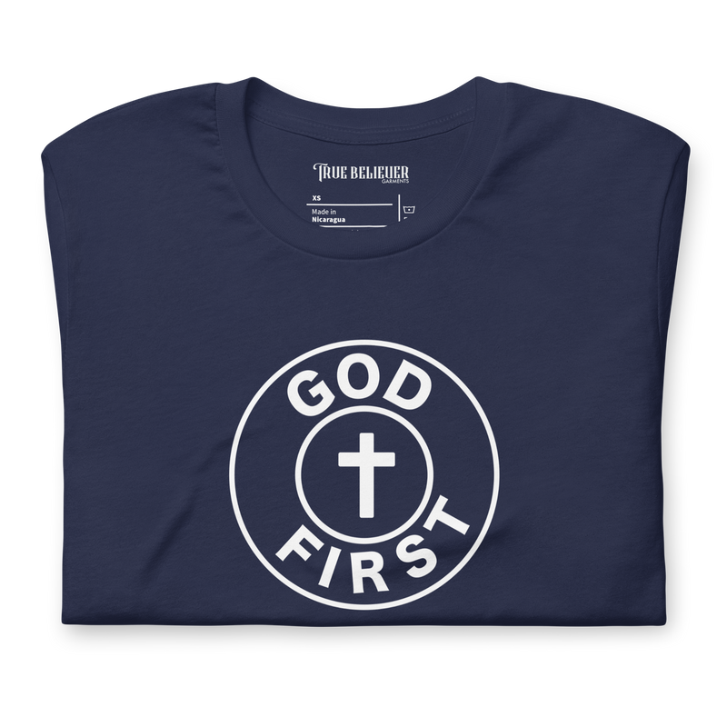 GOD FIRST GRAPHIC TEE