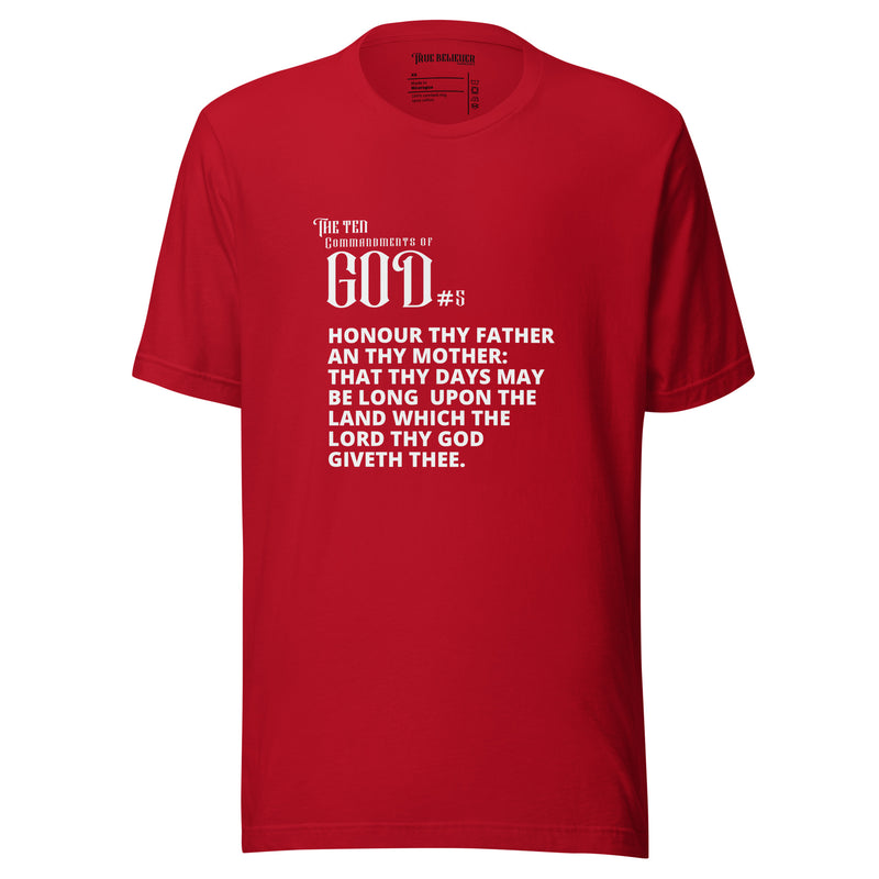 COMMANDMENT 5 MEN'S TEN COMMANDMENT TEES