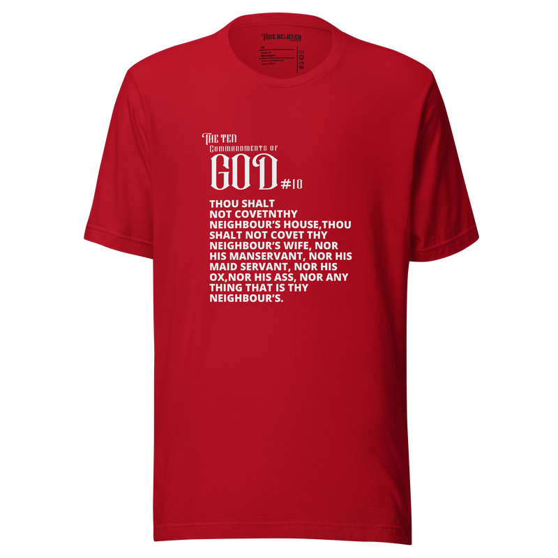 COMMANDMENT 10 MEN'S TEN COMMANDMENT TEES