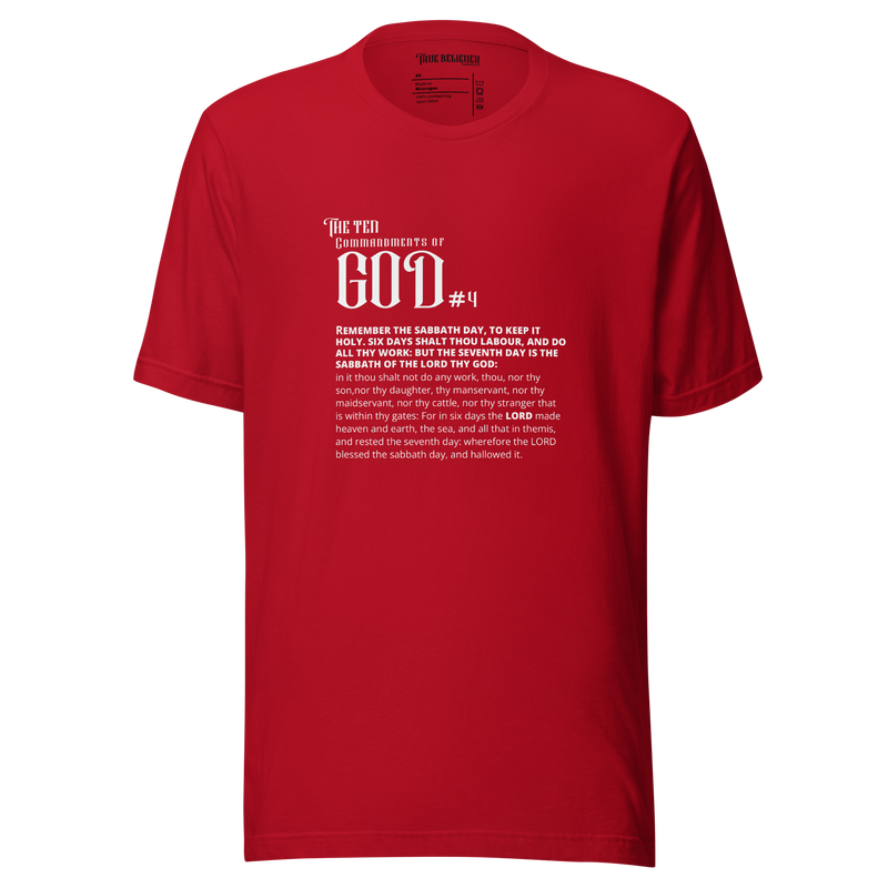 COMMANDMENT 4 MEN'S TEN COMMANDMENT TEES