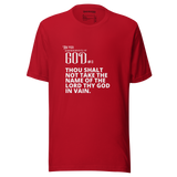 COMMANDMENT 3 MEN'S TEN COMMANDMENT TEES