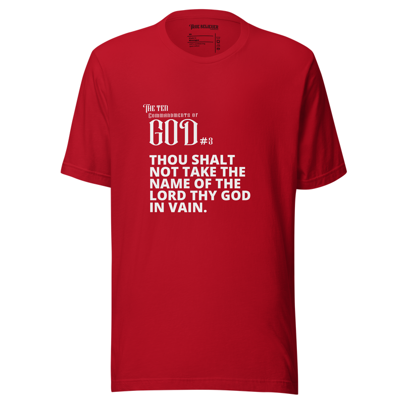 COMMANDMENT 3 MEN'S TEN COMMANDMENT TEES