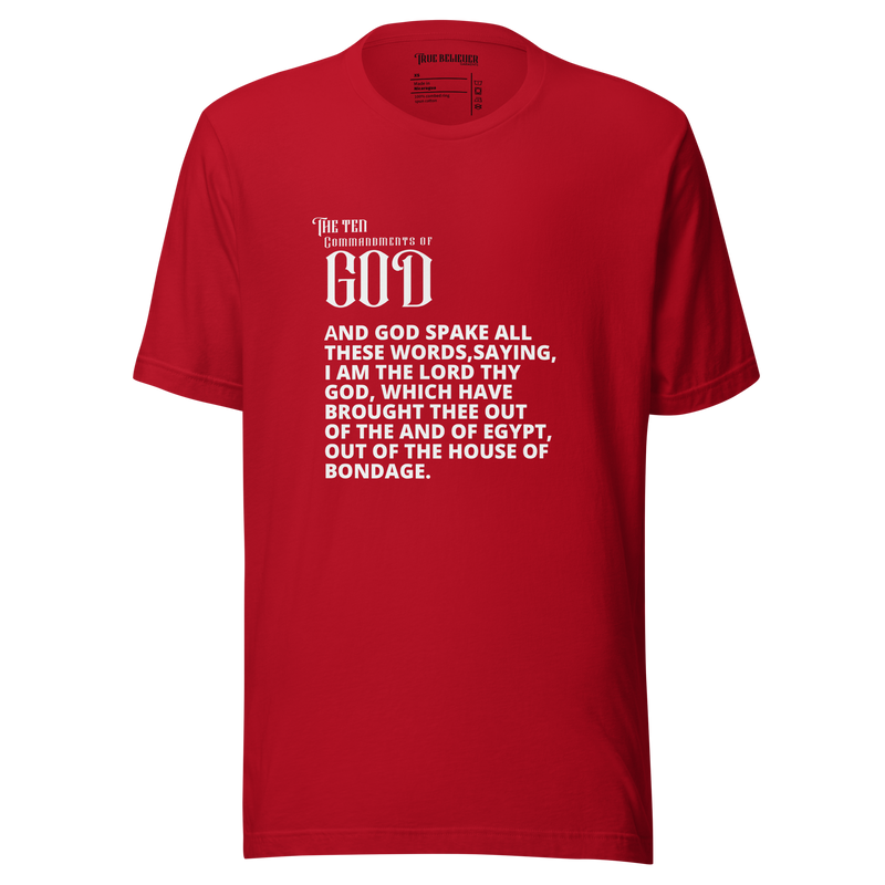 THE CHARGE MEN'S TEN COMMANDMENT TEES