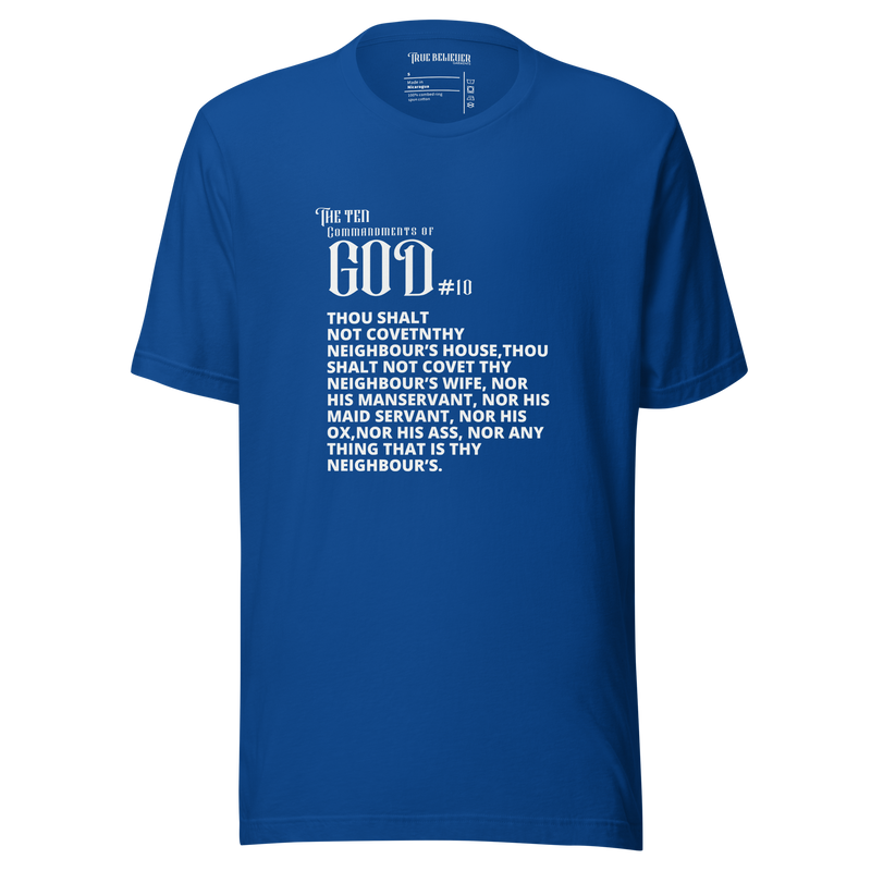 COMMANDMENT 10 WOMEN'S TEN COMMANDMENT TEES