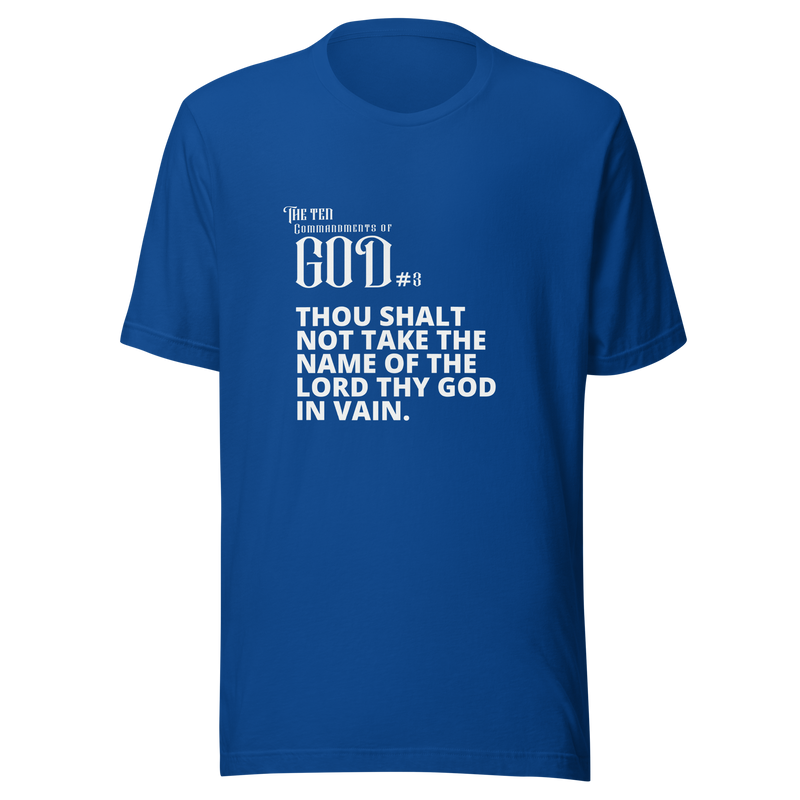 COMMANDMENT 3 WOMEN'S TEN COMMANDMENT TEES