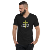 JESUS CHRIST V-NECK GRAPHIC TEE