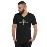 SACRIFICE V-NECK GRAPHIC TEE