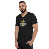 JESUS CHRIST V-NECK GRAPHIC TEE