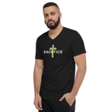 SACRIFICE V-NECK GRAPHIC TEE