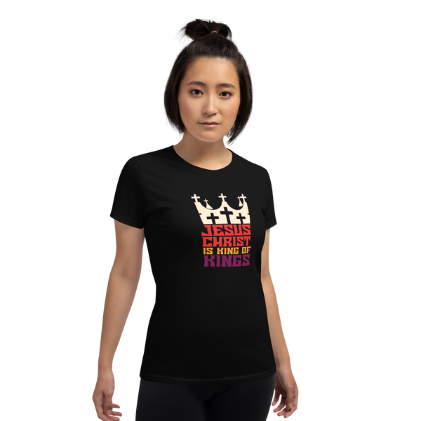 JESUS CHRIST IS KING WOMEN'S GRAPHIC TEE