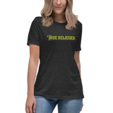 TRUE BELIEVER LOGO GREEN WOMEN'S GRAPHIC TEE