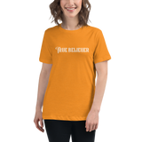 TRUE BELIEVER LOGO WHITE WOMEN'S GRAPHIC TEE