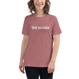 TRUE BELIEVER LOGO WHITE WOMEN'S GRAPHIC TEE