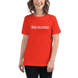 TRUE BELIEVER LOGO WHITE WOMEN'S GRAPHIC TEE